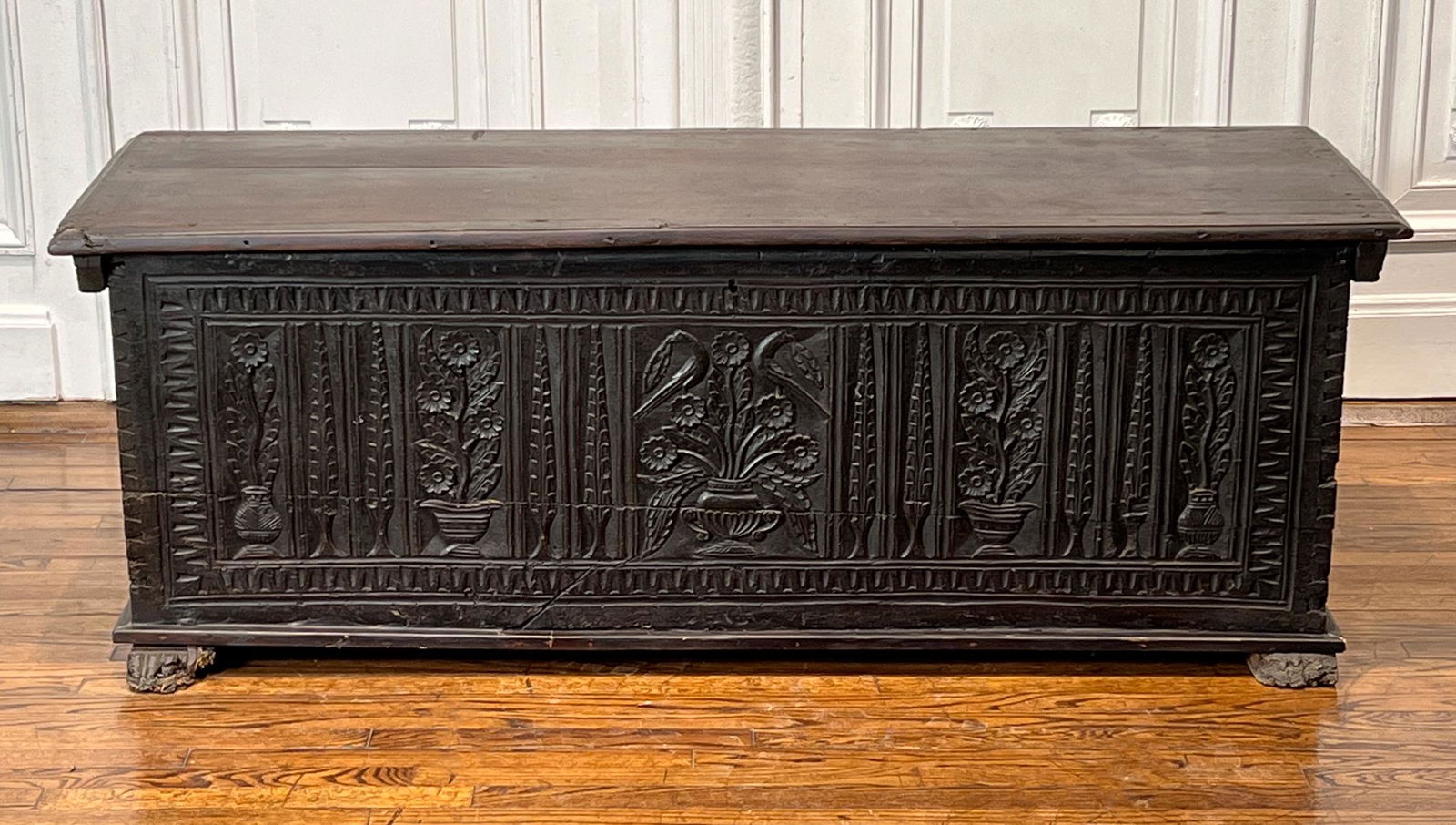 Baroque Walnut Dowry Chest (1 of 9)
