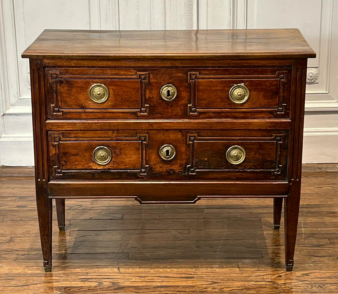 Italian Neoclassical Walnut Commode (1 of 9)
