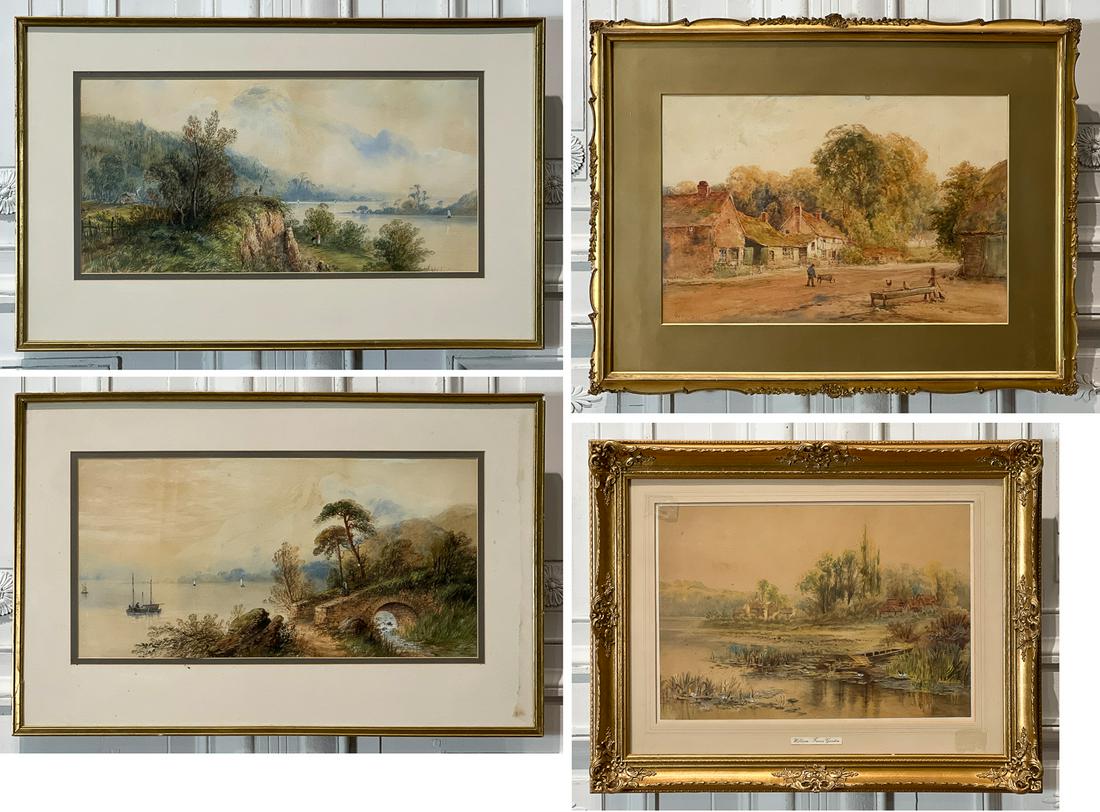 Four British Watercolor Landscapes (1 of 19)