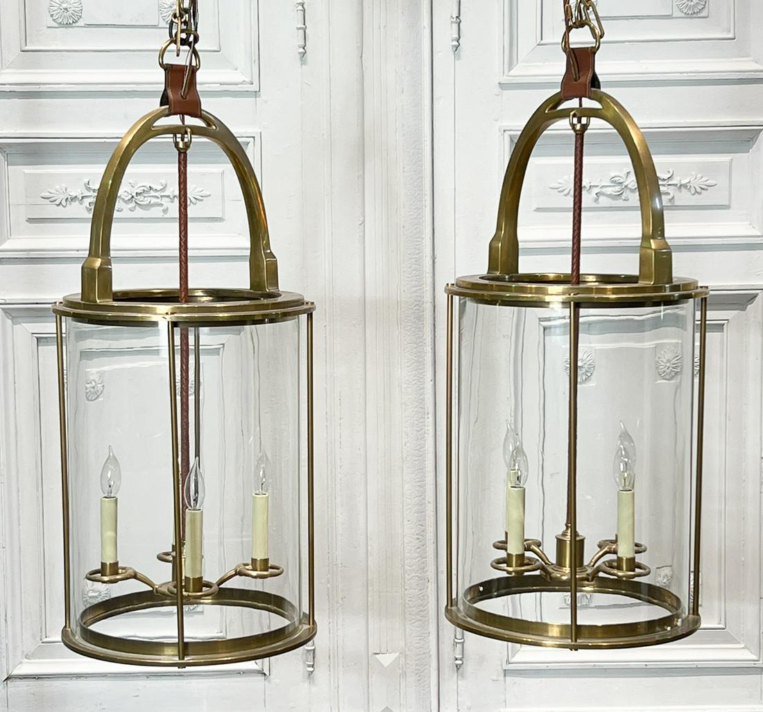 Pair Ralph Lauren Hurricane Lantern Pendant Lights (1 of 12)