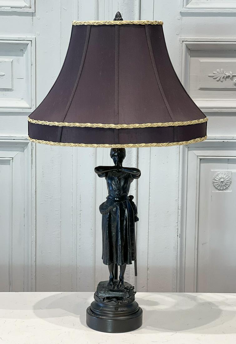 Joan Of Arc Spelter Figure Table Lamp (1 of 10)