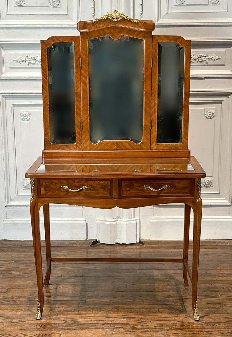 Louis XVI Style Mahogany Vanity (1 of 11)