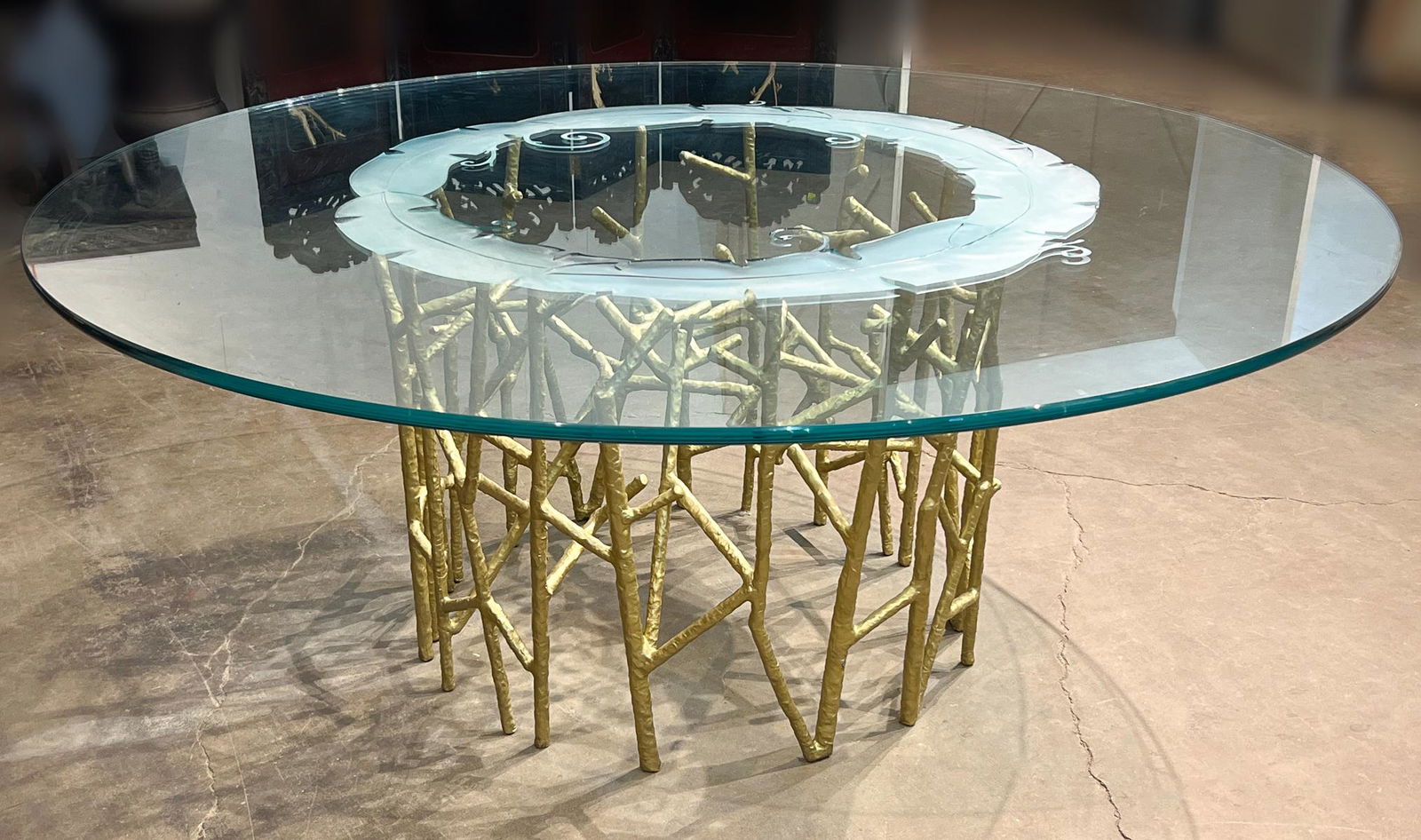 Modern Glass Top Dining Table (1 of 9)