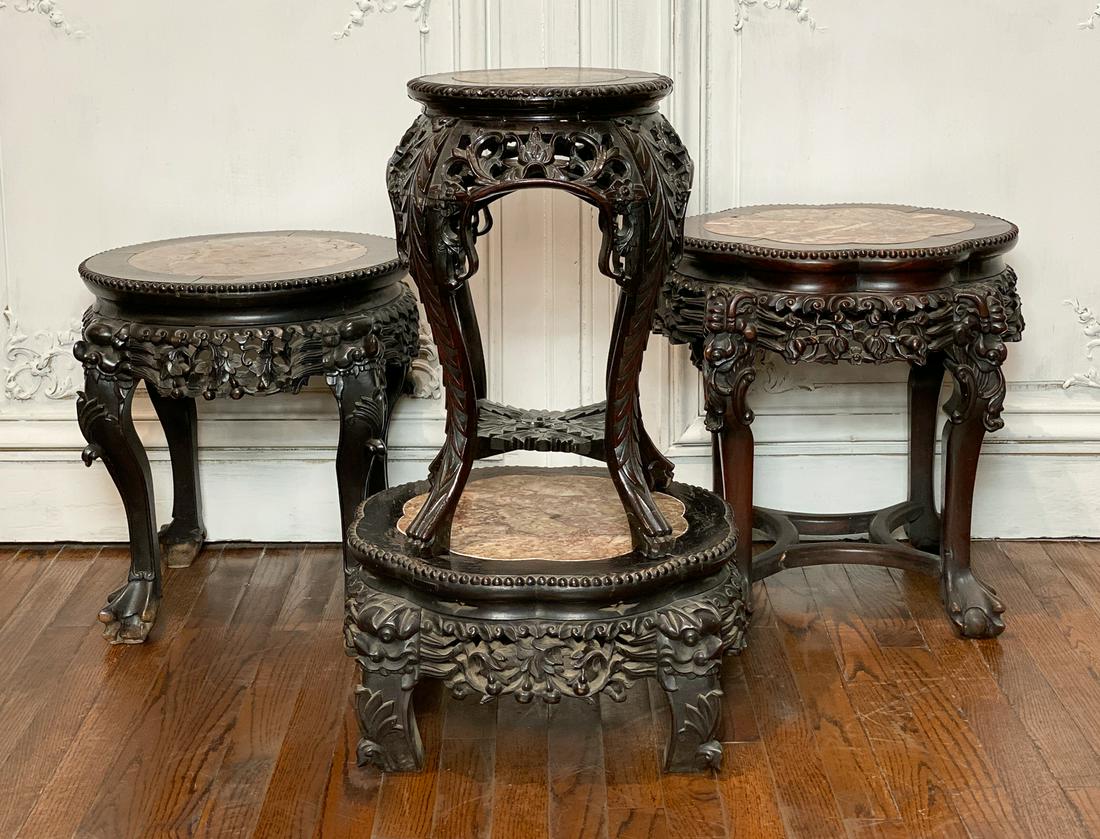 Four Hongmu Tabouret Tables (1 of 7)