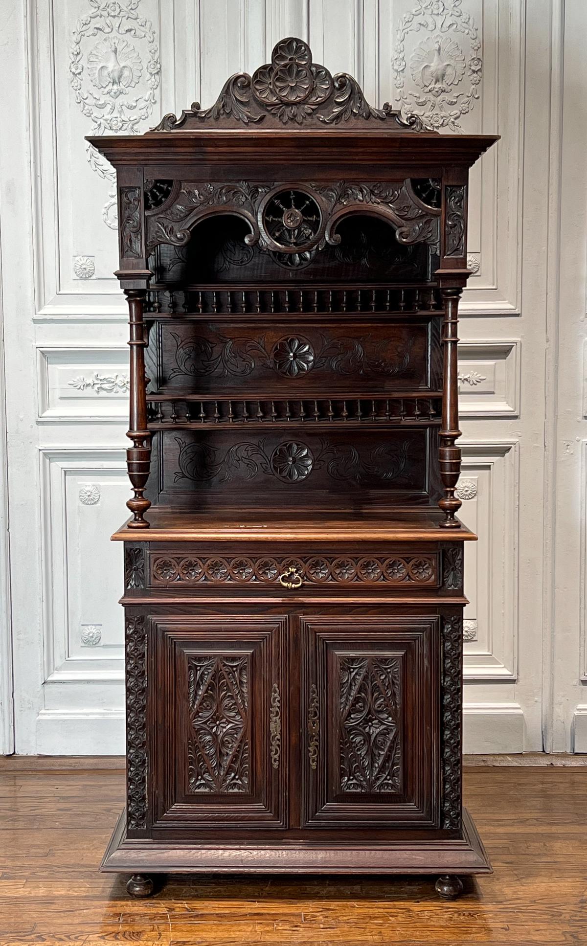 Henri II Style Oak Server (1 of 11)