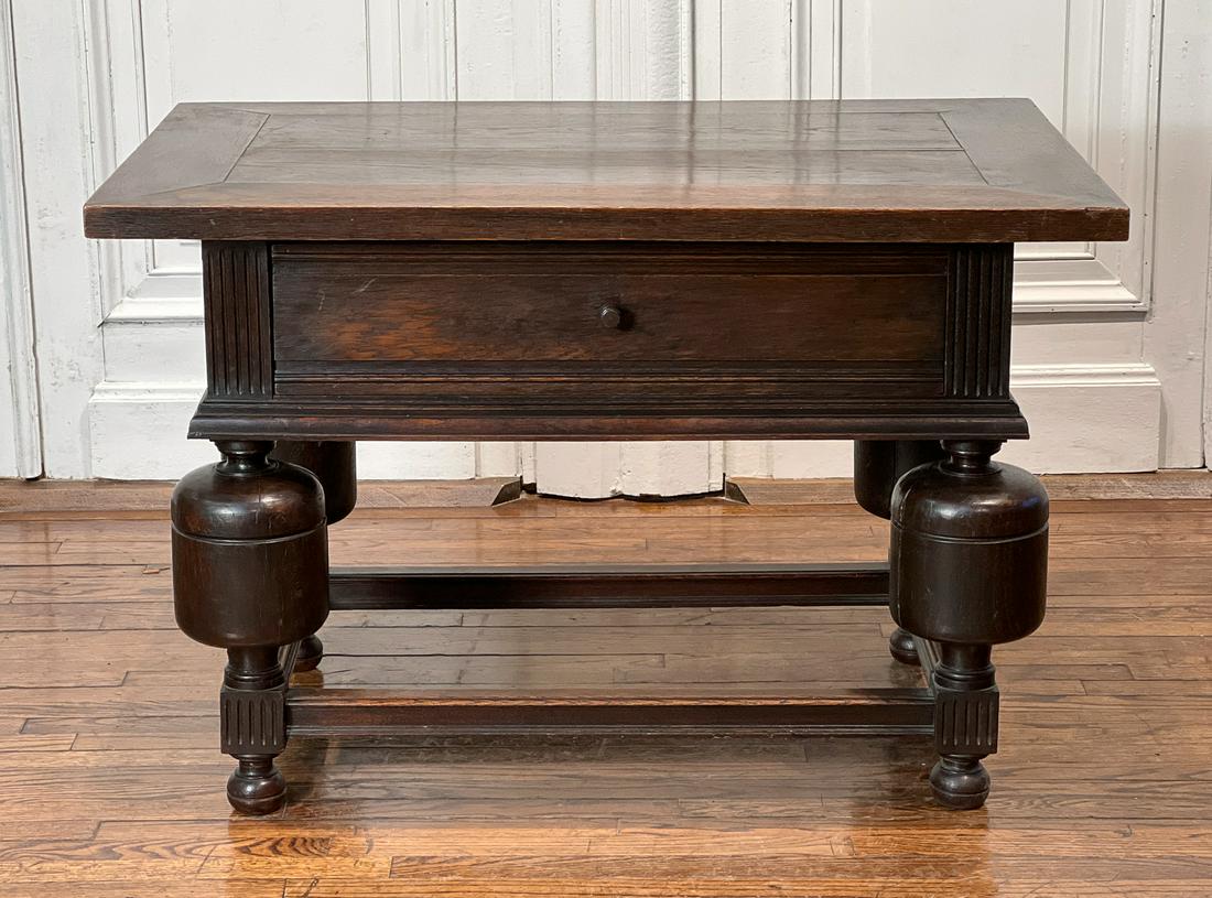 Dutch Baroque Style Chestnut Side Table (1 of 8)