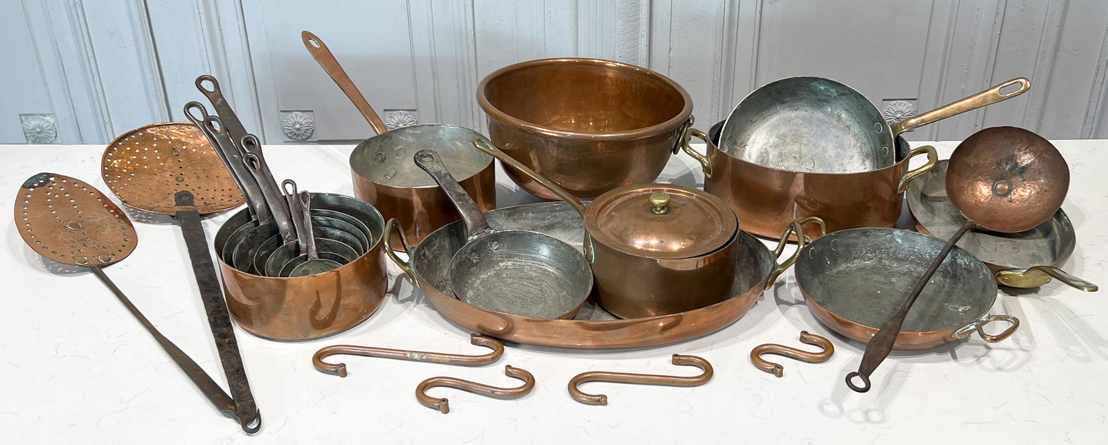 Sixteen French Copper Cookware Items (1 of 9)
