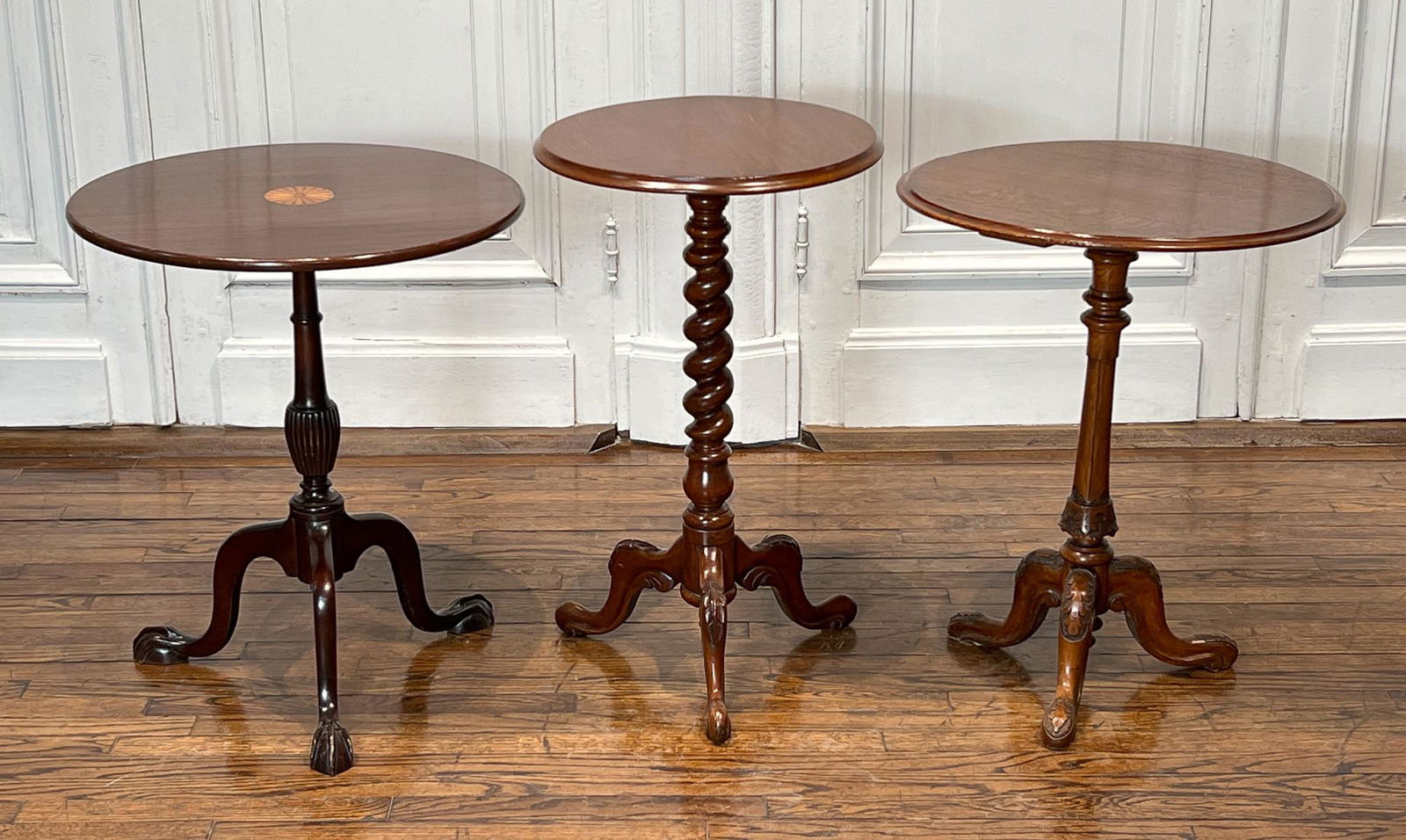 Three Antique English Side Tables (1 of 8)