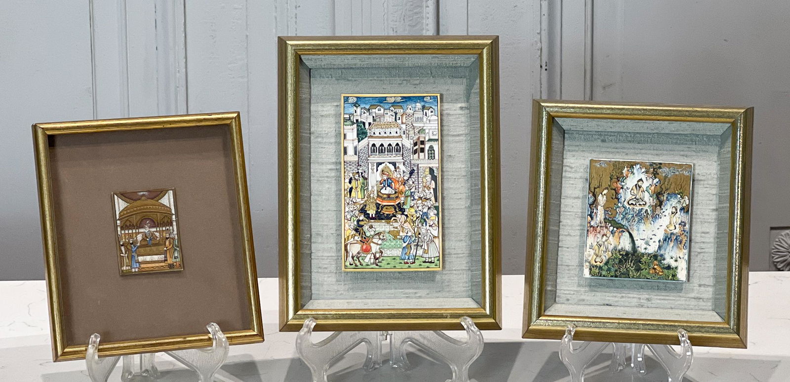 Three Mughal Miniature Paintings (1 of 10)