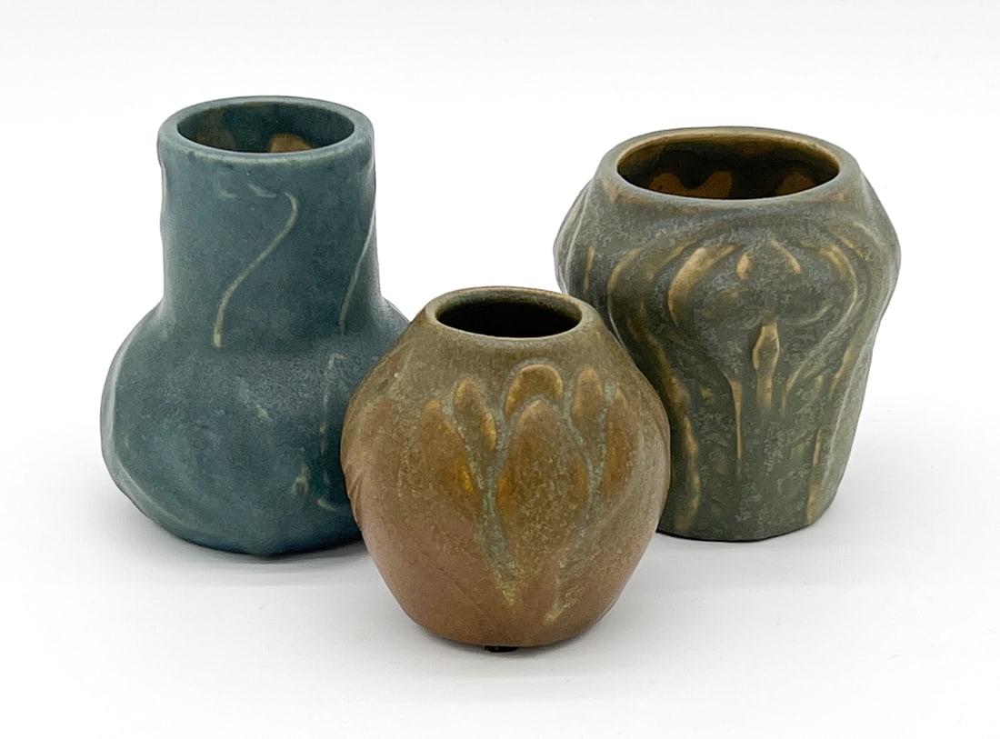 Three Small Van Briggle Art Pottery Vases (1 of 7)