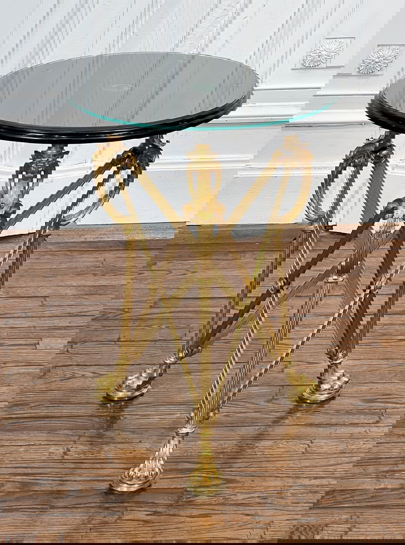 Empire Style Gilt Bronze Gueridon Table (1 of 9)