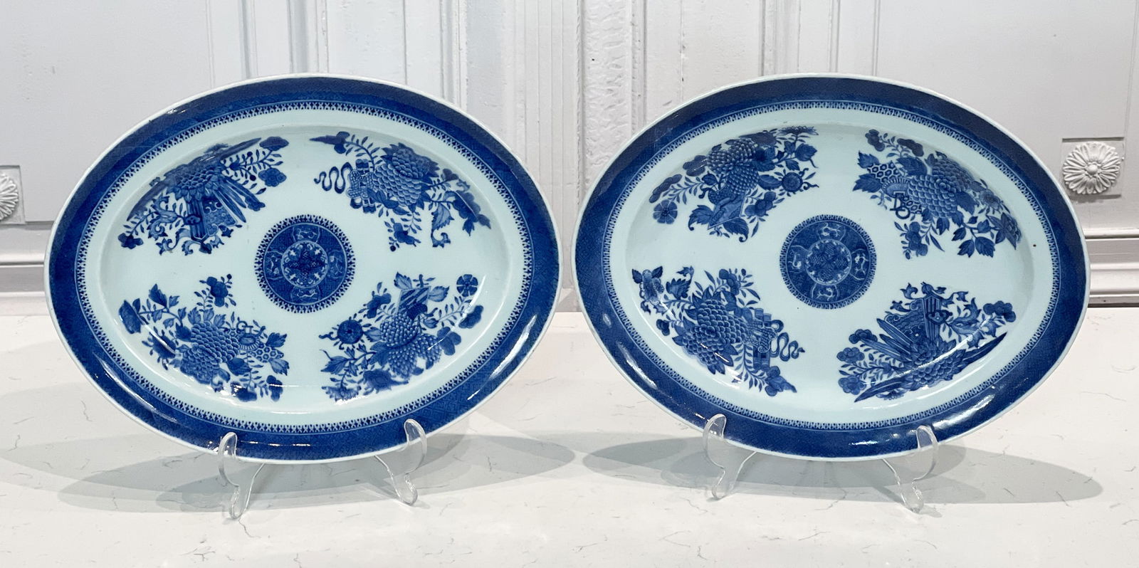 Pair Chinese Export Fitzhugh Porcelain Trays (1 of 5)