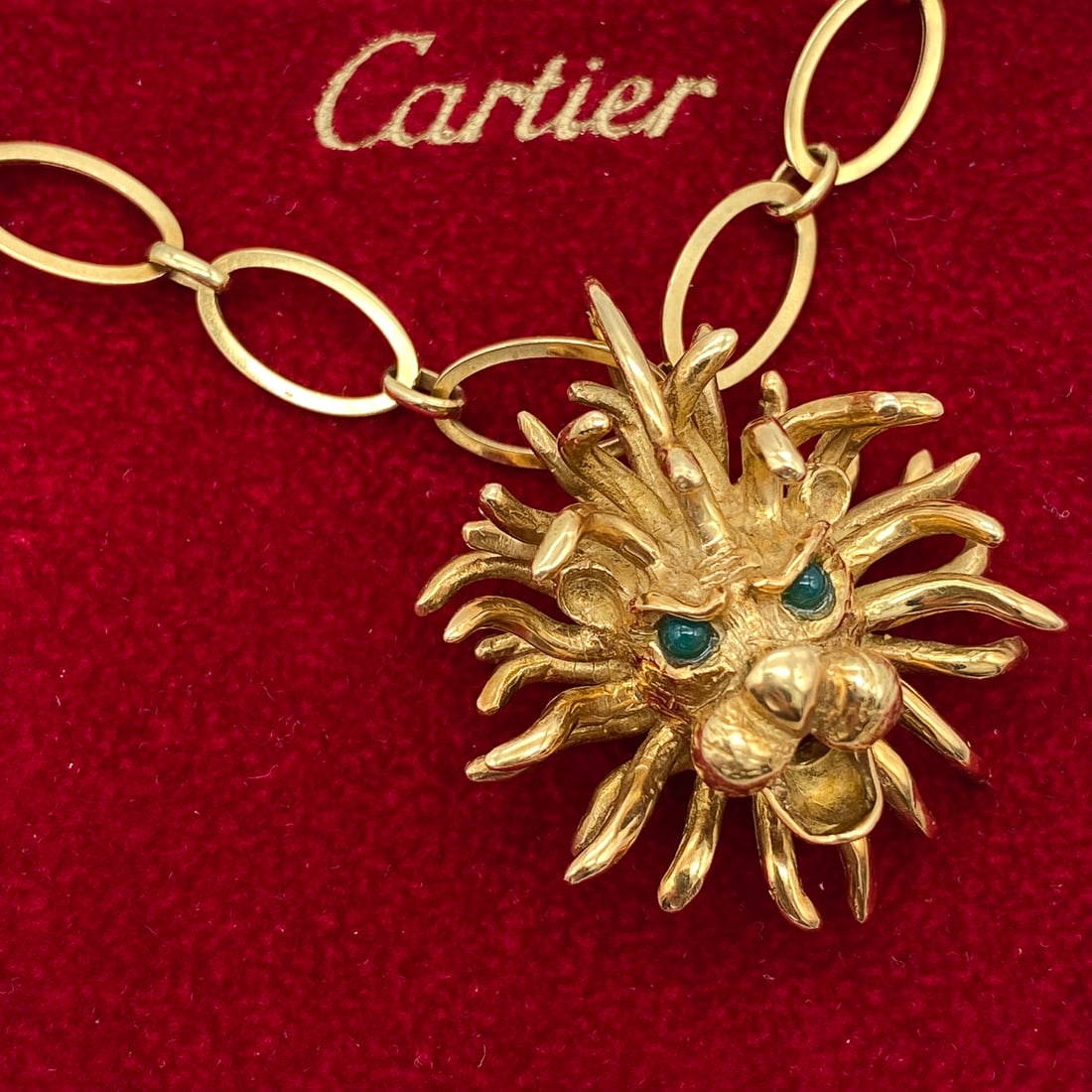Cartier Sun Lion Pendant, 18k Gold (1 of 8)