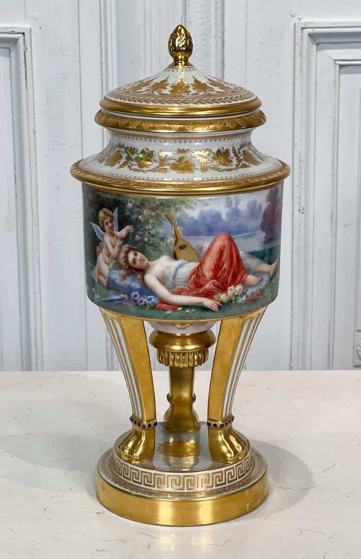 Royal Vienna Style Porcelain Ice Pail (1 of 11)
