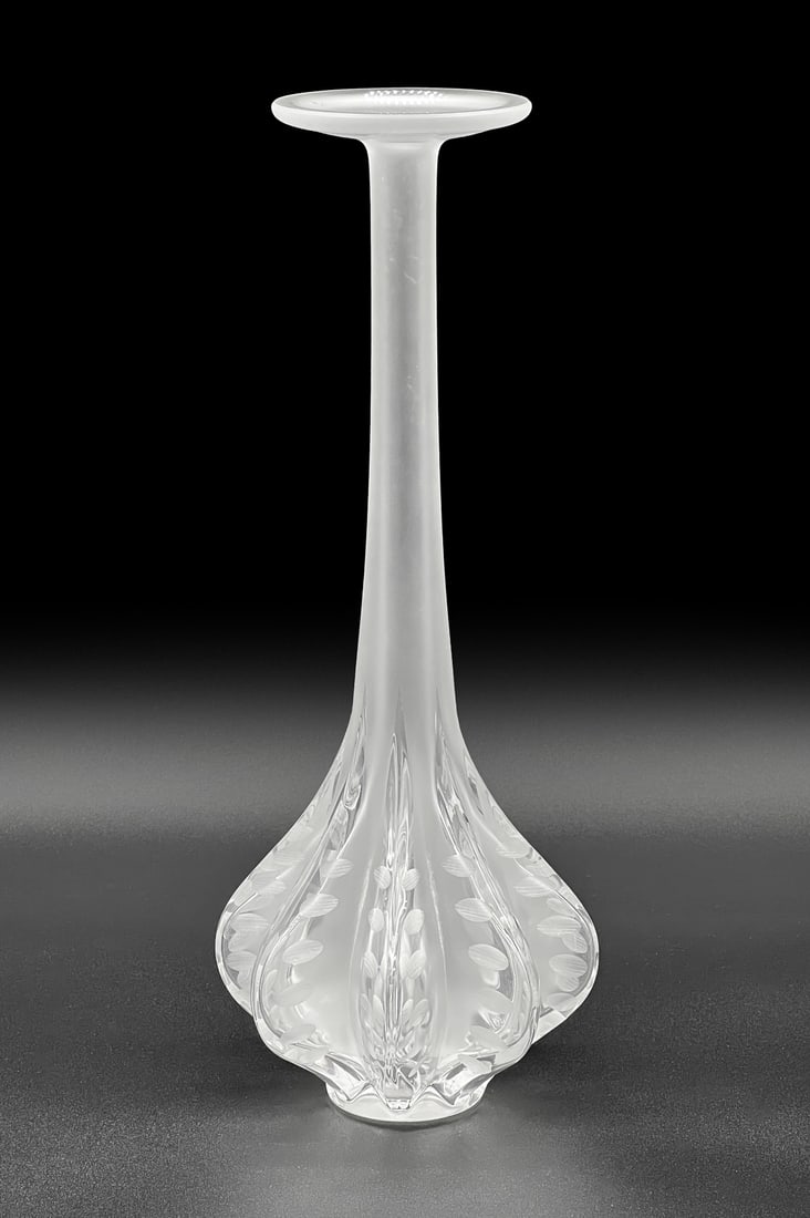 Lalique Claude Frosted Glass Vase (1 of 10)