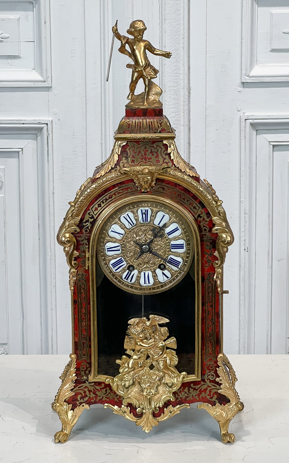 Louis XIV Style Boulle Mantel Clock (1 of 11)