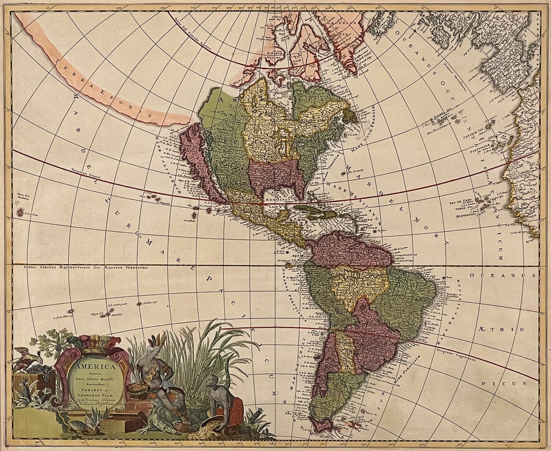 America Aurea Pars Altera Mundi Map (1 of 5)