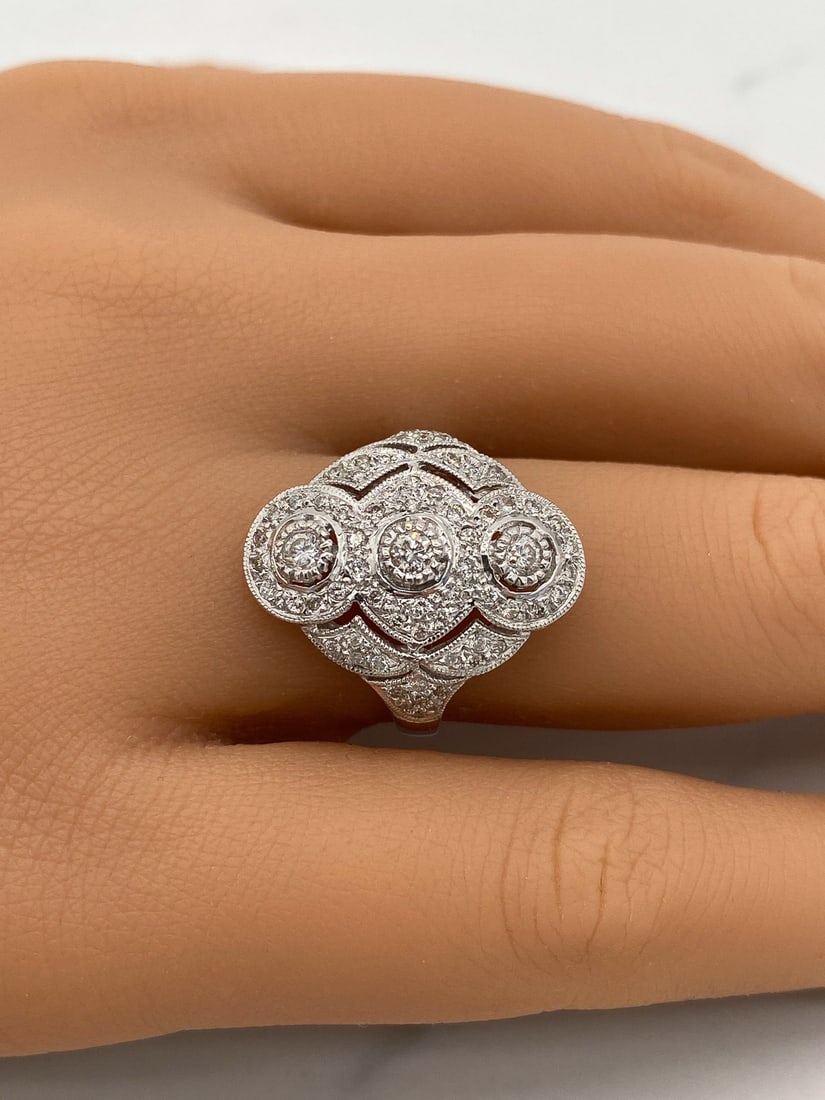 Diamond And 18k Gold Ring (1 of 2)