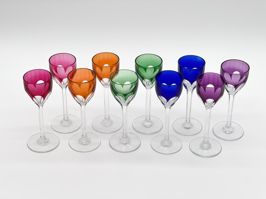 Baccarat Genova Cut To Clear Cordial Set (1 of 9)