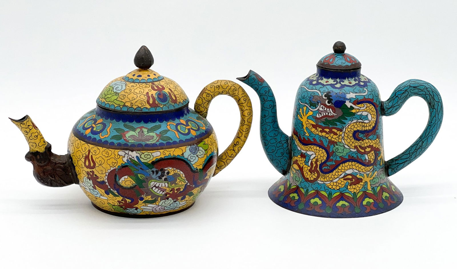 Two Chinese Cloisonne Teapots (1 of 10)