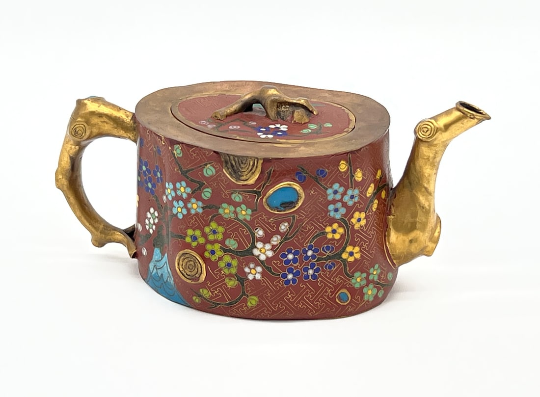 Vintage Chinese Cloisonne Teapot (1 of 9)