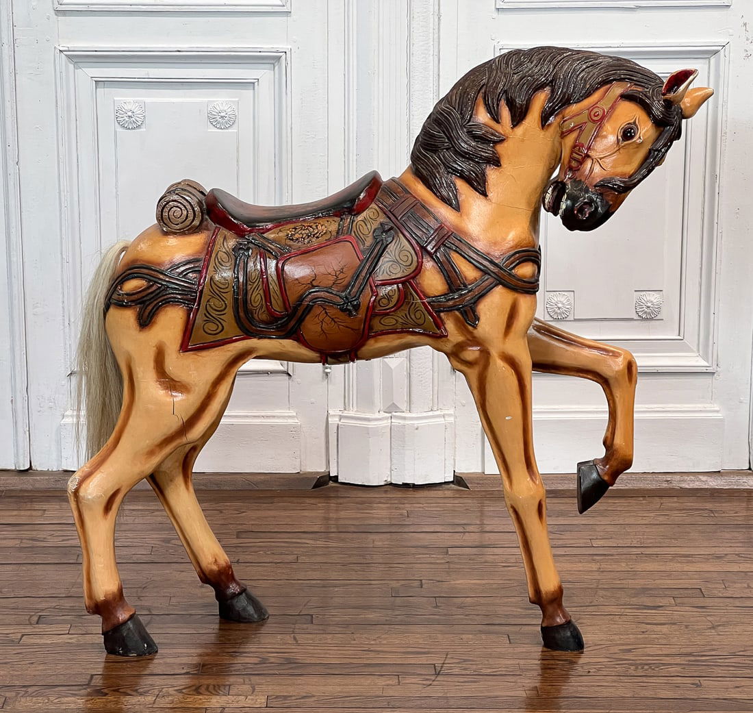 Carved And Painted Wood Carousel Horse (1 of 9)