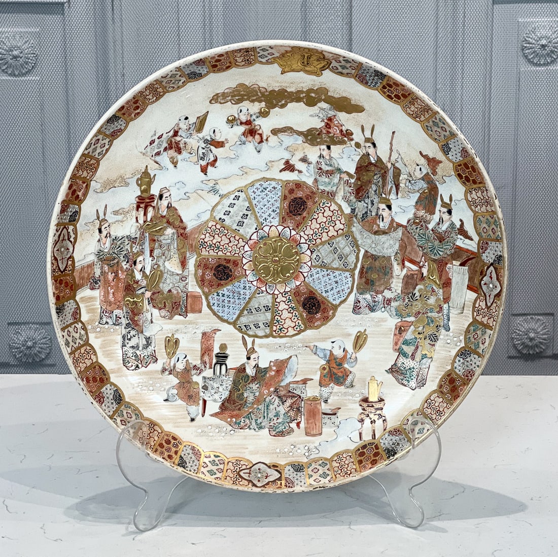 Large Meiji Satsuma Charger (1 of 5)