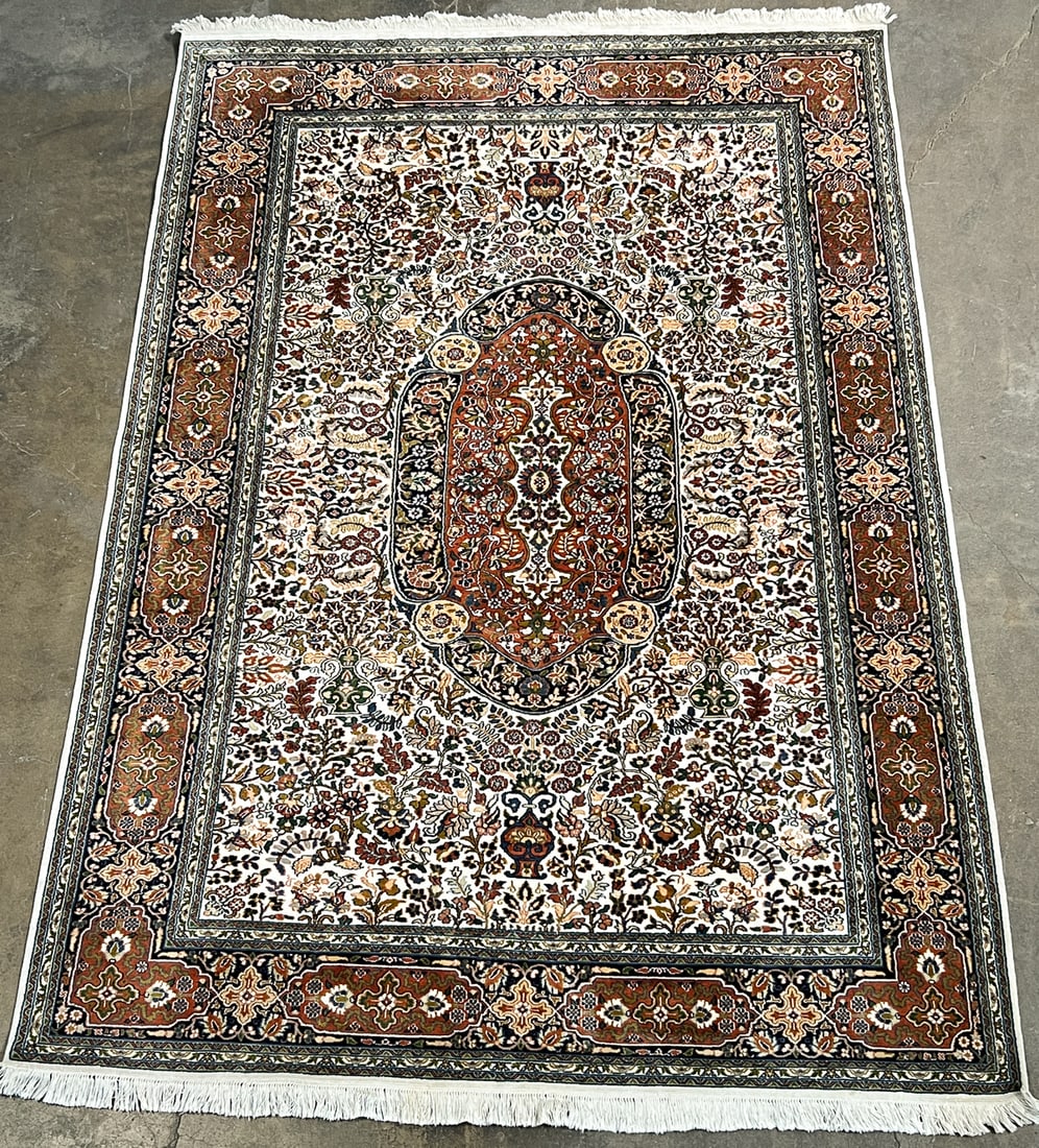 Kashmir Silk Rug, 6' X 9' (1 of 8)