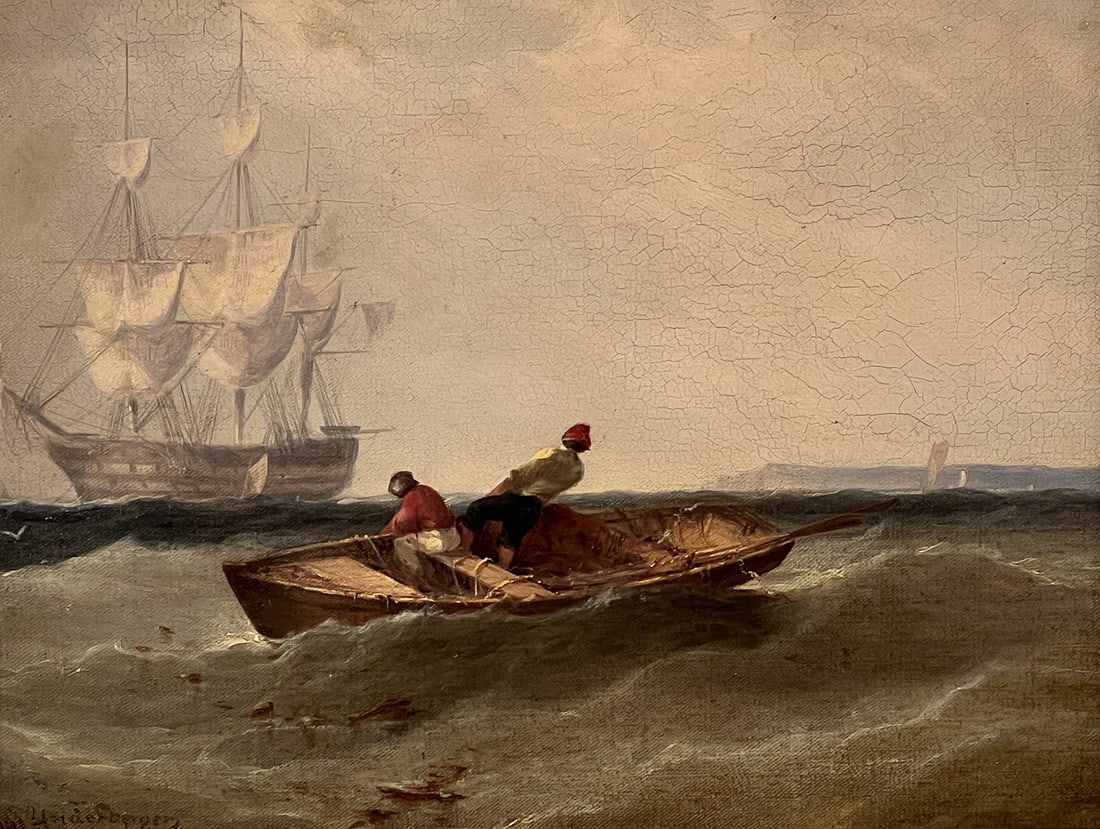 Marine Oil On Canvas Painting (1 of 4)