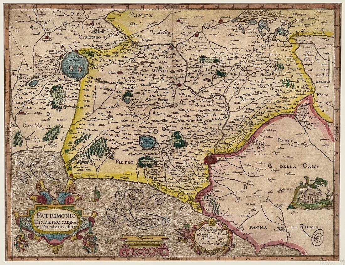 Antique Map Of Italian Papal States Near Rome (1 of 8)