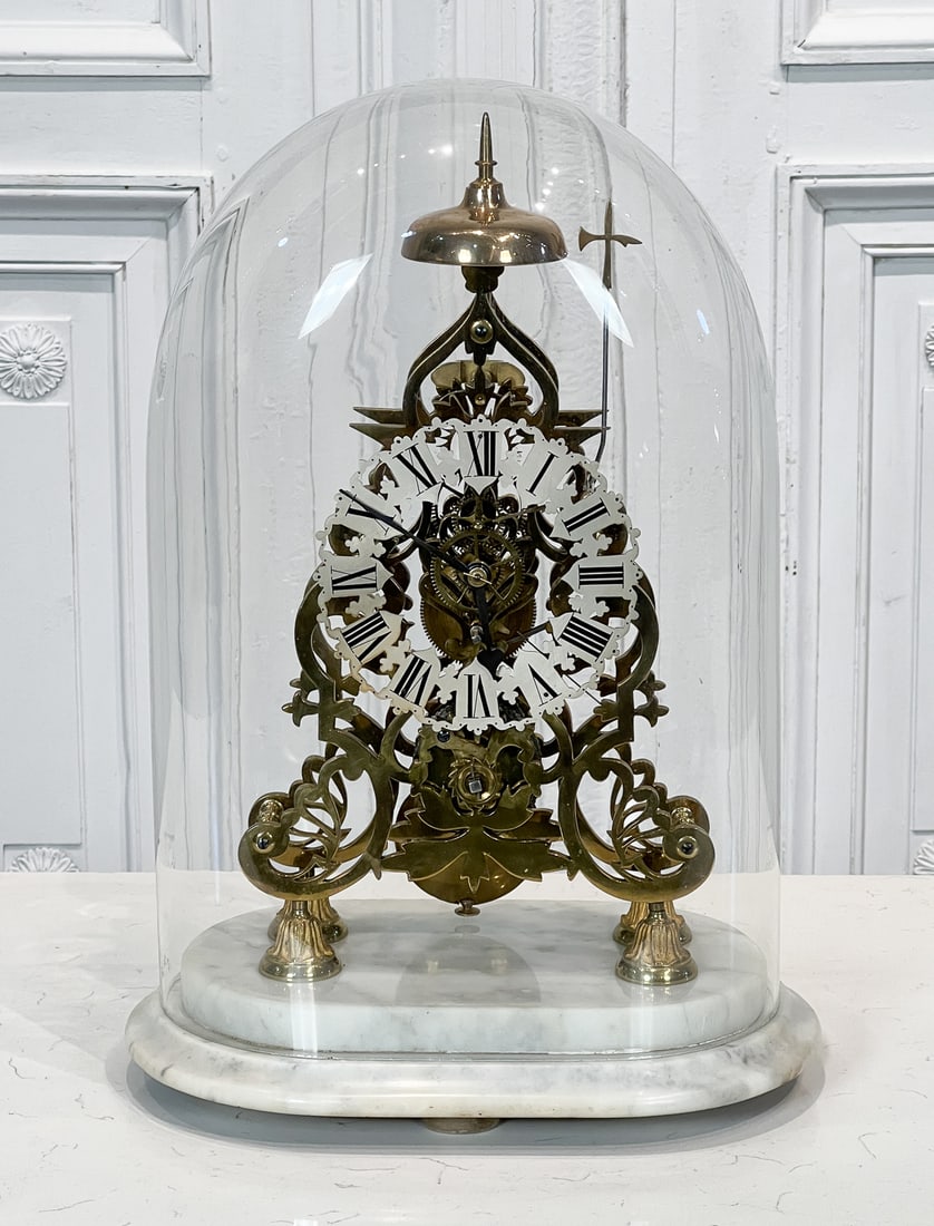 Gothic Revival Skeleton Clock (1 of 8)