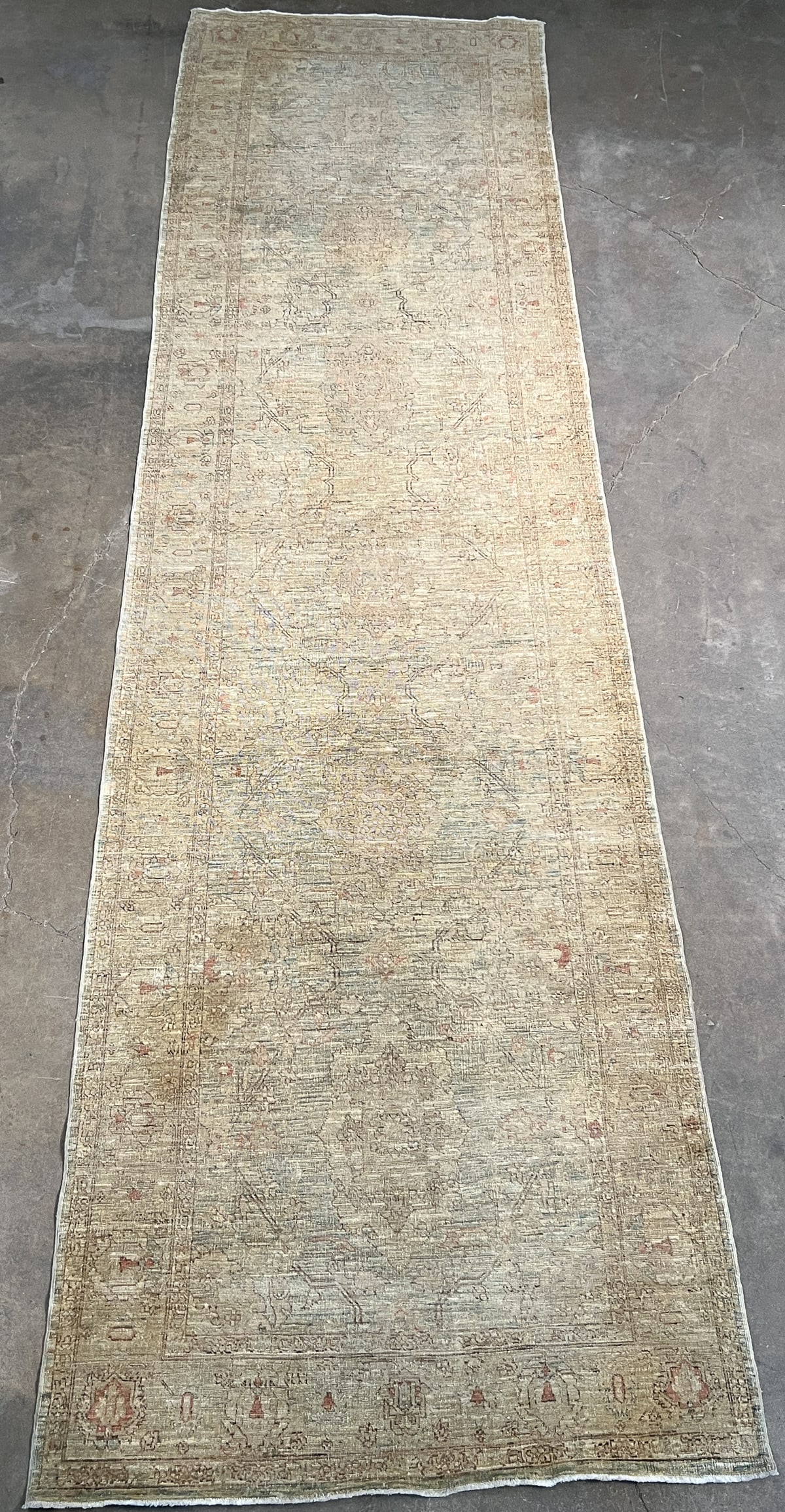 Turkish Oushak Runner Rug 16' x 5.75' (1 of 8)