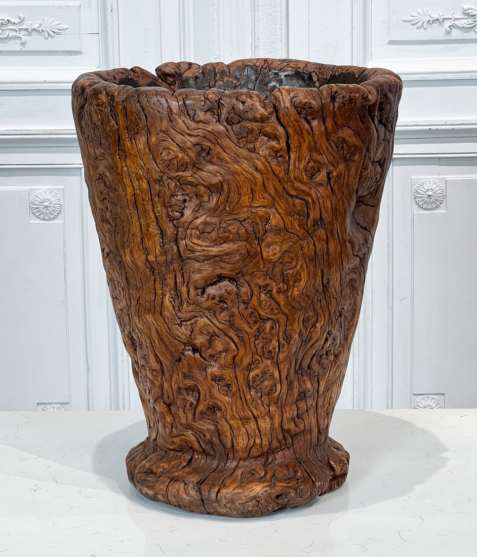 Large Chinese Root Wood Vase (1 of 10)