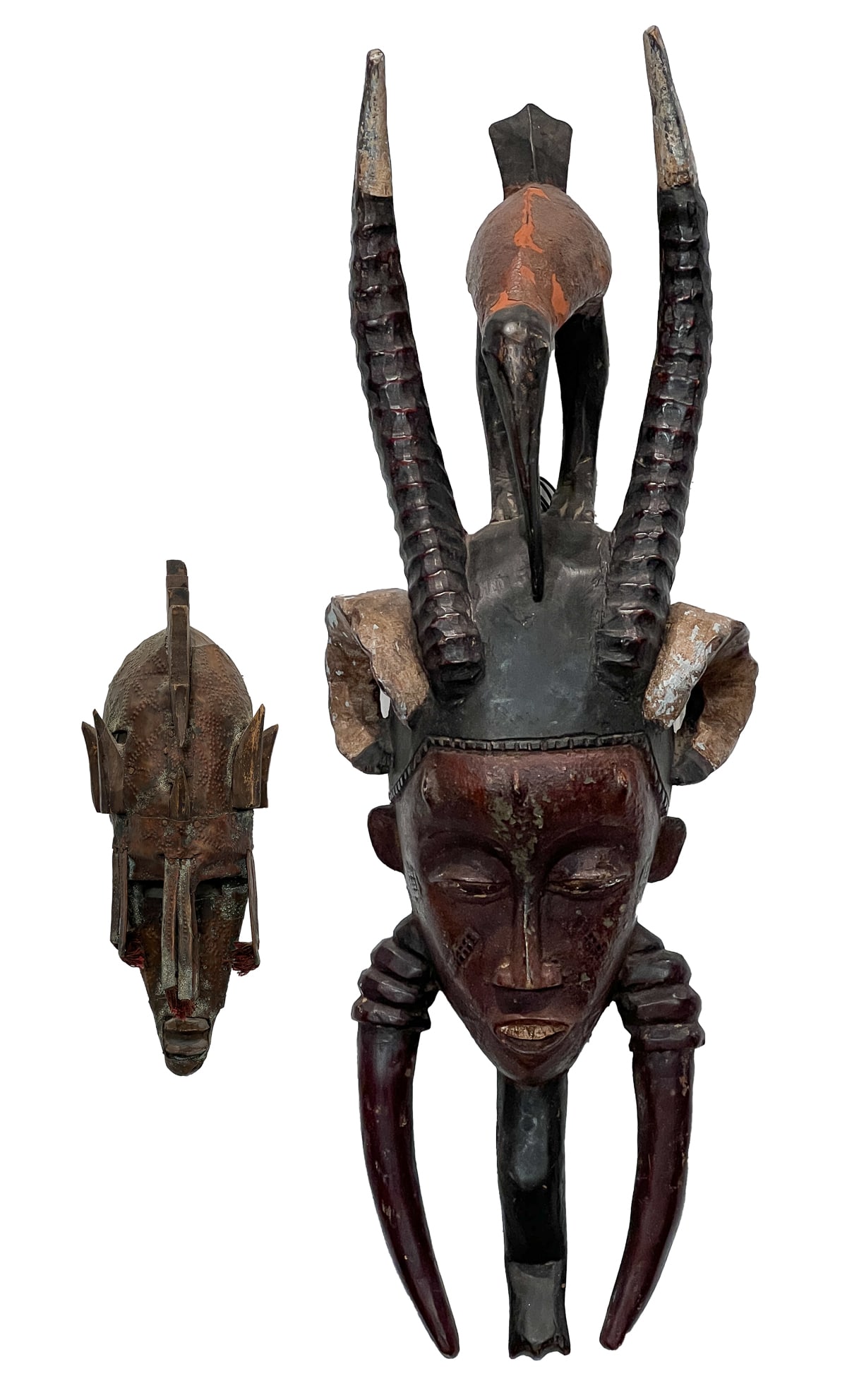Two African Carved Wood Masks (1 of 16)