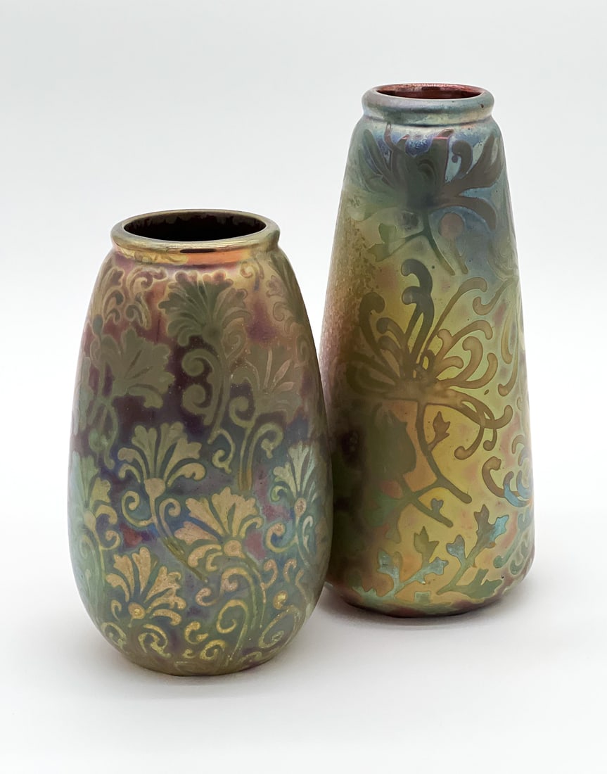 Two Weller Sicard Pottery Vases (1 of 9)