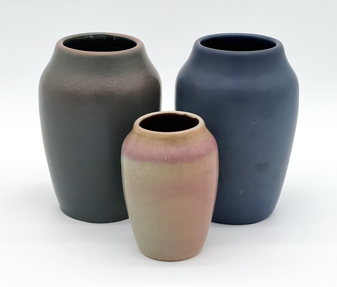 Three Hampshire Pottery Vases (1 of 9)