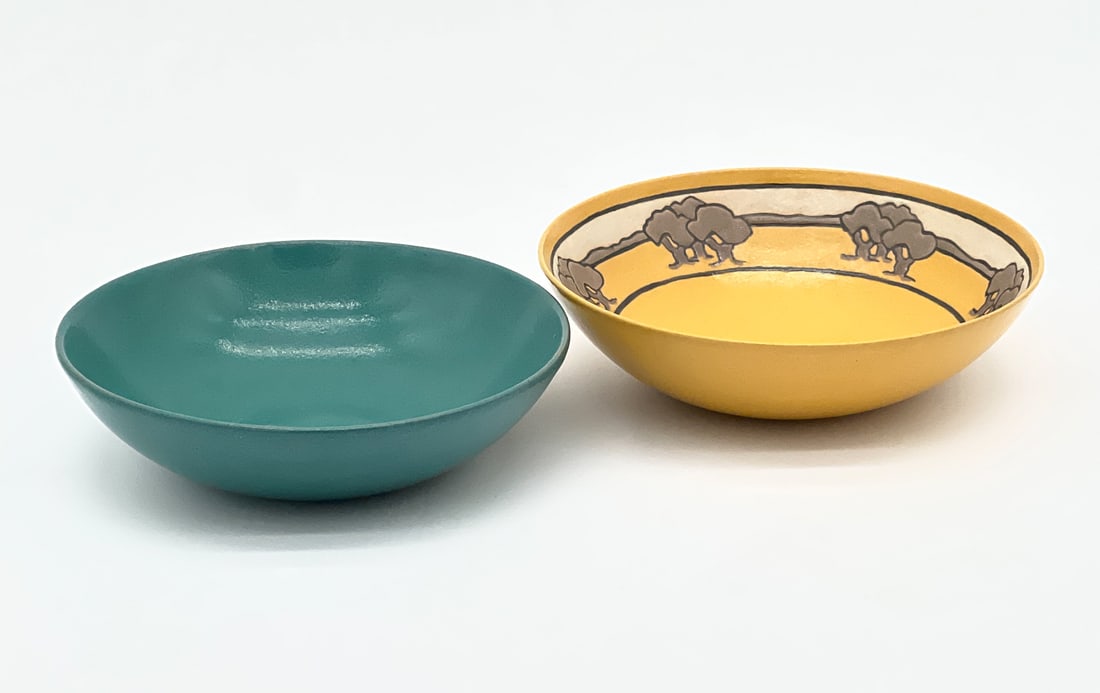 Two Saturday Evening Girls Art Pottery Bowls (1 of 6)