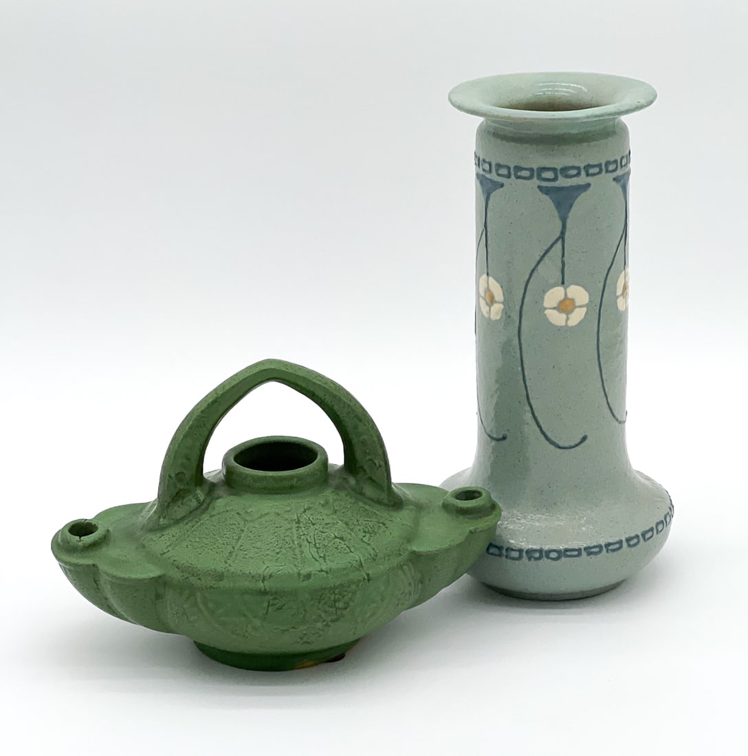 Two Roseville Rozane Ware Pottery Vessels (1 of 8)