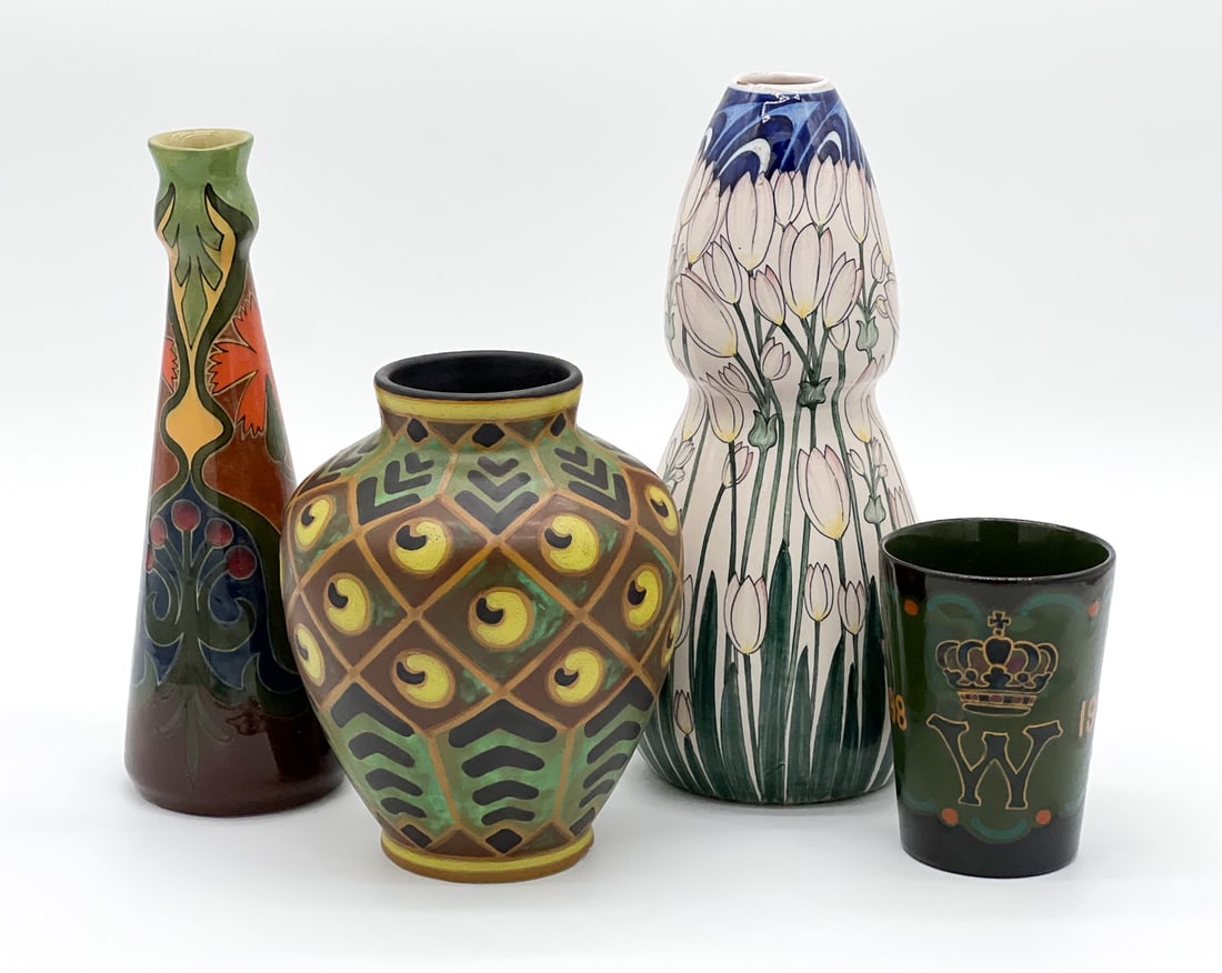 Four Art Pottery Vases (1 of 10)