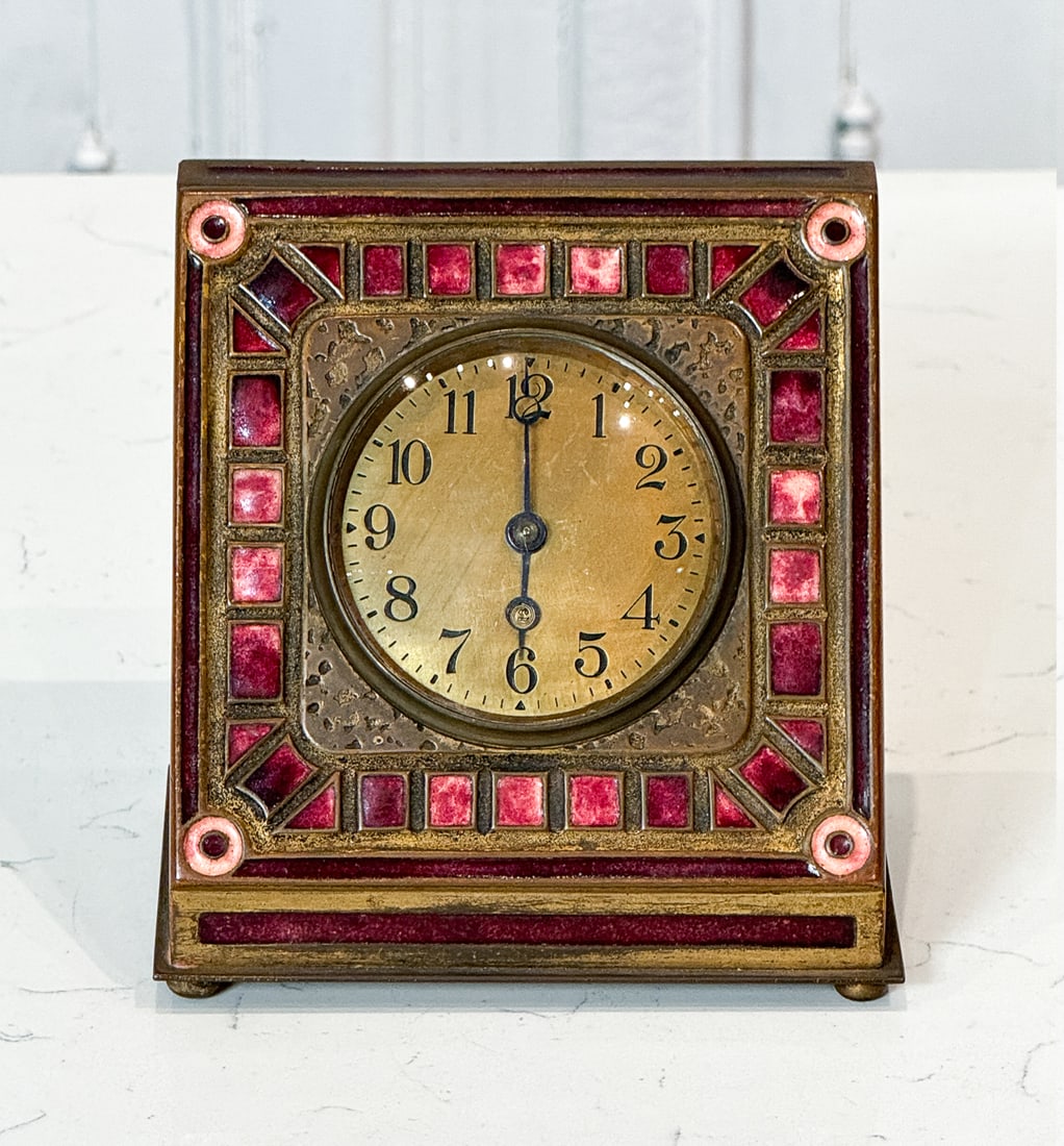 Tiffany Furnaces Art Deco Desk Clock (1 of 11)