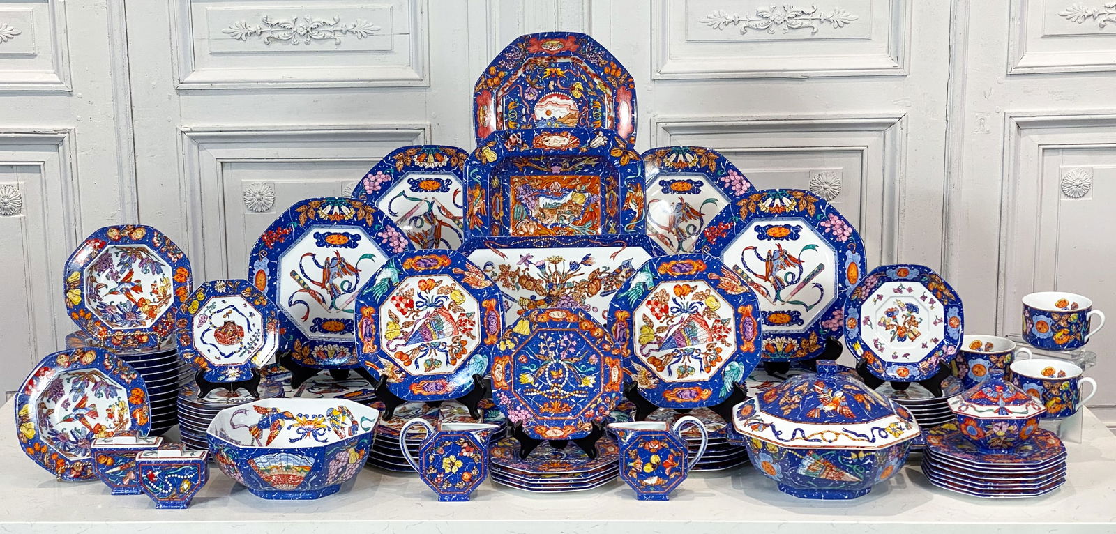 Hermes Marqueteire Porcelain Dinner Service (1 of 6)