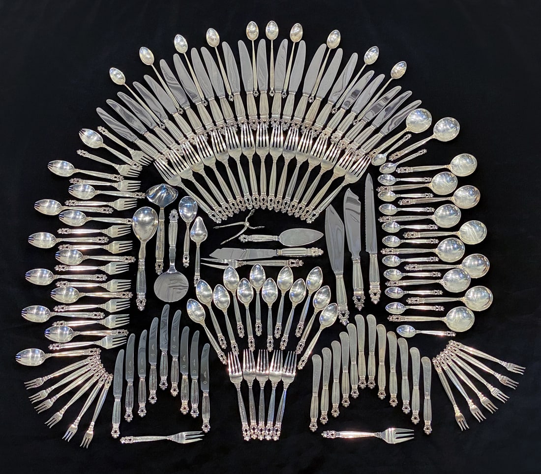 Georg Jensen Sterling Silver Acorn Flatware (1 of 6)