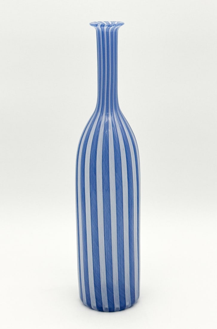 Venini Cane di Zanfirico Murano Glass Bottle Vase (1 of 8)