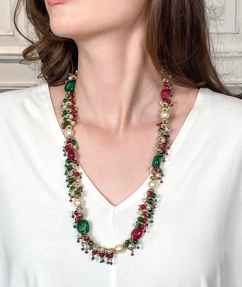 Rare Chanel Moghul Style Gripoix Necklace (1 of 6)