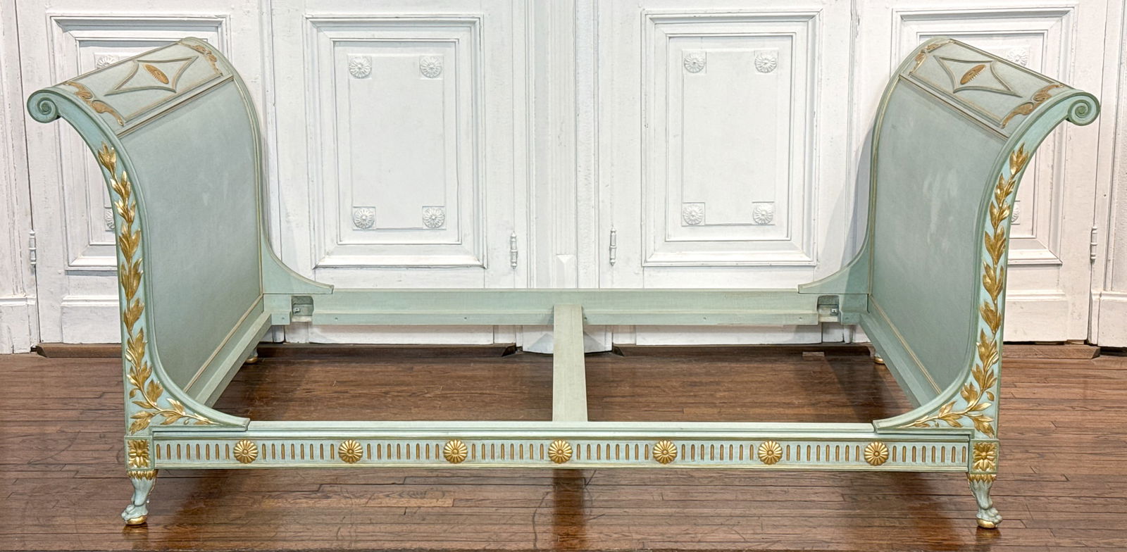 Painted Empire Style Full Sleigh Bed (1 of 9)