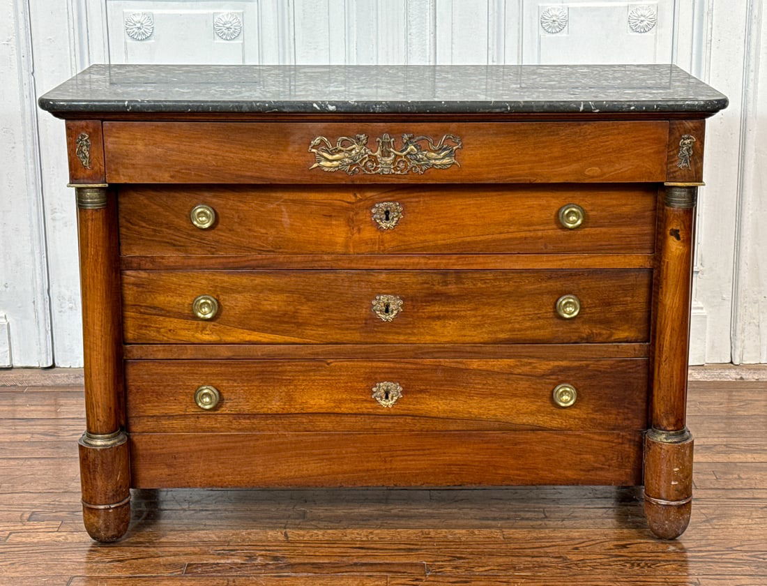 Louis Philippe Marble Top Commode (1 of 9)