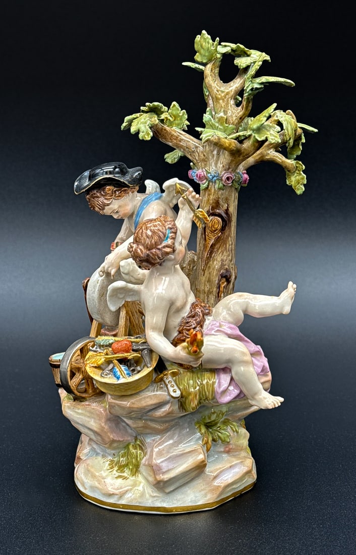 Meissen Porcelain Love Forging Arrows Group (1 of 10)
