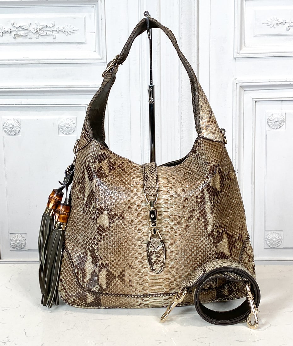 Gucci Jackie Python Hobo Bag (1 of 8)