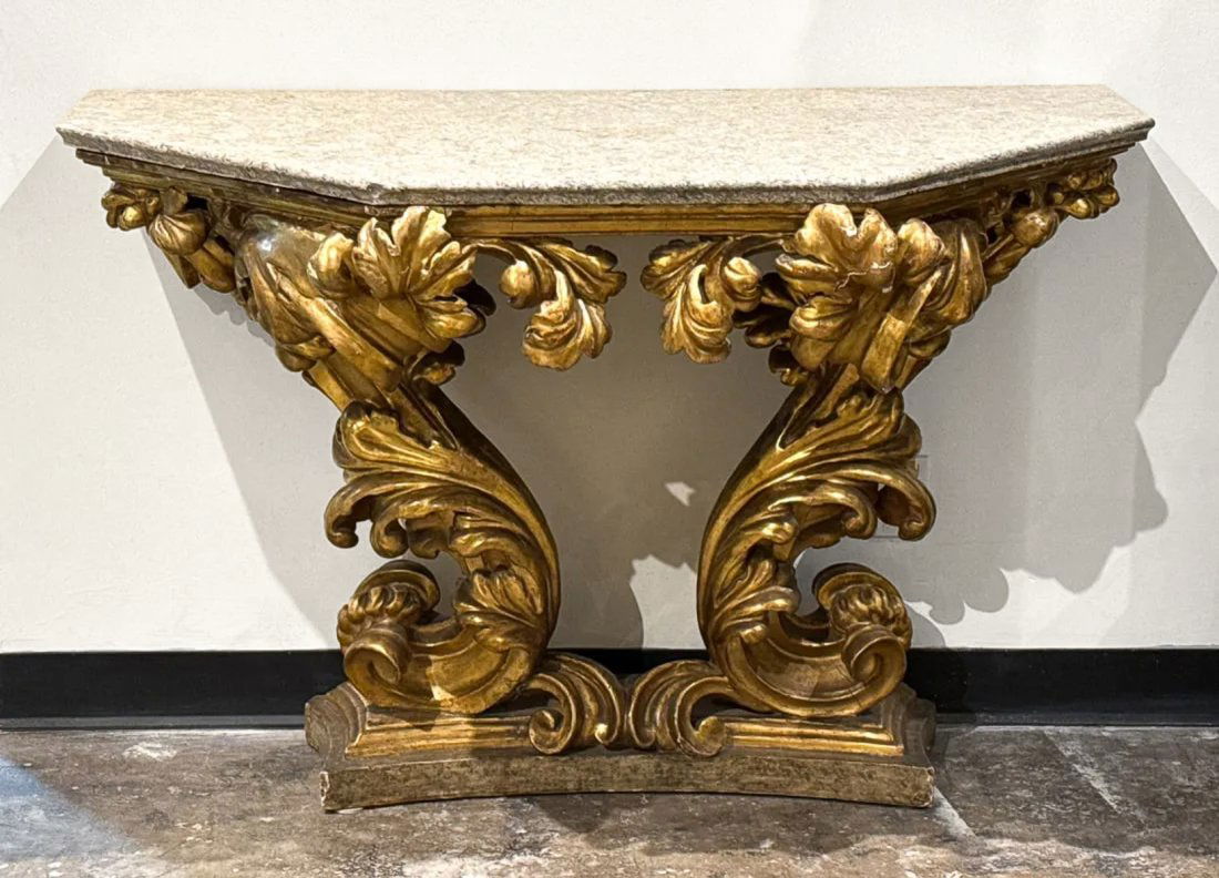 Italian Baroque Style Console Table (1 of 6)