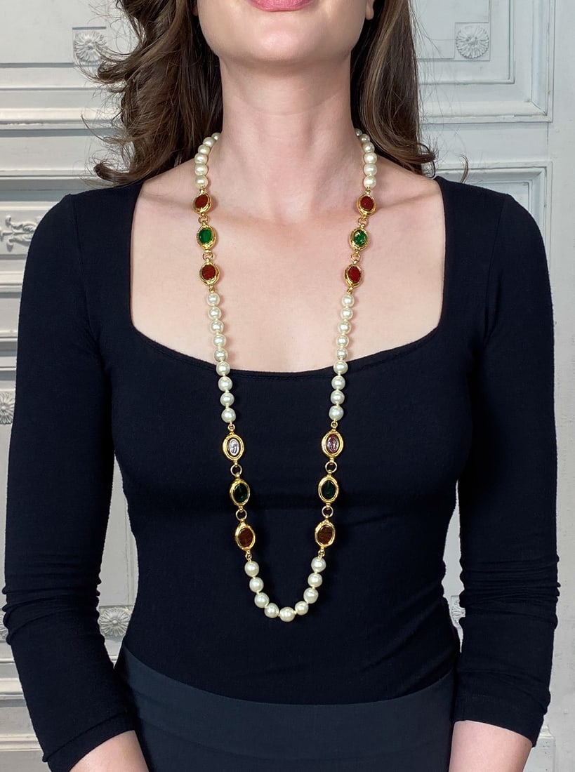 Chanel Pearl Opera Length Necklace (1 of 5)